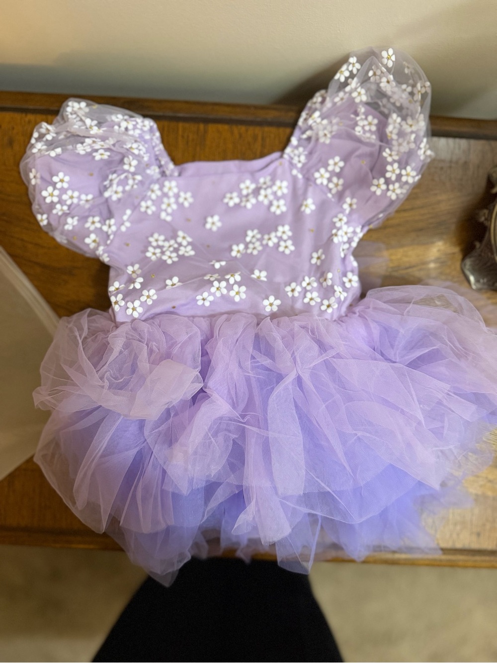 NWT Amazon Girls Purple Floral Tutu Dance dress! - Picture 6 of 10